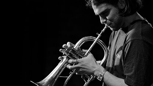 Joel am Flügelhorn/Foto: Uschi Sonnenwald