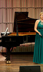 Ensemblewettbewerb 2021 Duet Euphonie: Seulgi Lee (Klavier), Paulina Bielarczyk (Gesang)/Foto: Sven Claus