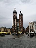 Janne Nicolas in Krakau - Bazylika Mariacka auf dem Rynek Główne/Foto: privat