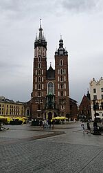Janne Nicolas in Krakau -  Bazylika Mariacka auf dem Rynek Główne/Foto: privat