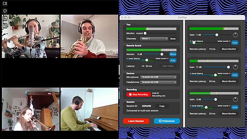 Projekt OnMudiH: Videostandbild Bach mit FarPlay anonymisiert/Foto:privat