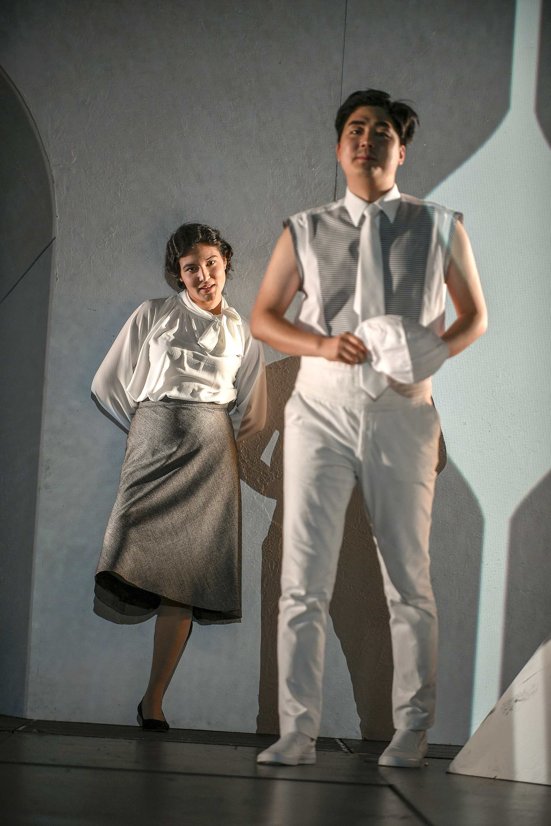 Mariko Lepage als Sa femme, Seunghun Han als Son ami, Foto: Sebastian Hoppe