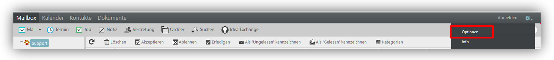 1.4.	weiter auf „Optionen“