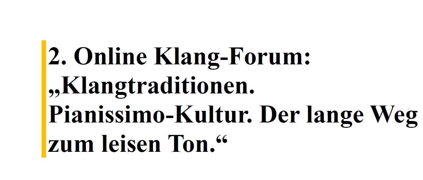2. Online-Klangforum 2. Online-Klangforum