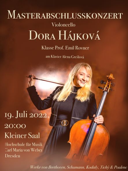Plakat Abschluss Dora Hájková / Credits: Dora Hájková