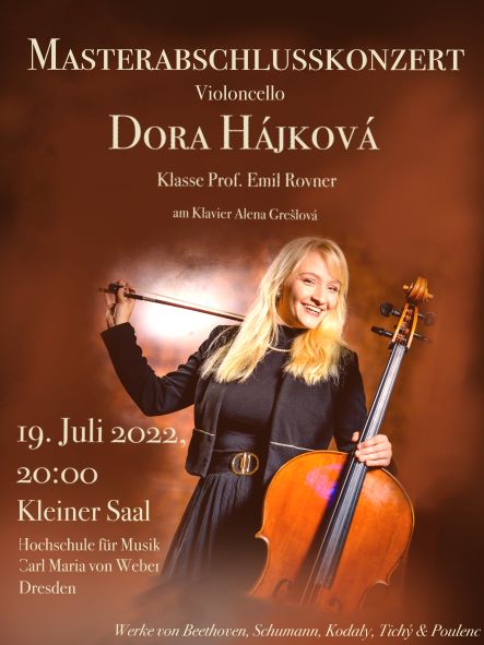 Plakat Abschluss Dora Hájková / Credits: Dora Hájková Plakat Abschluss Dora Hájková / Credits: Dora Hájková