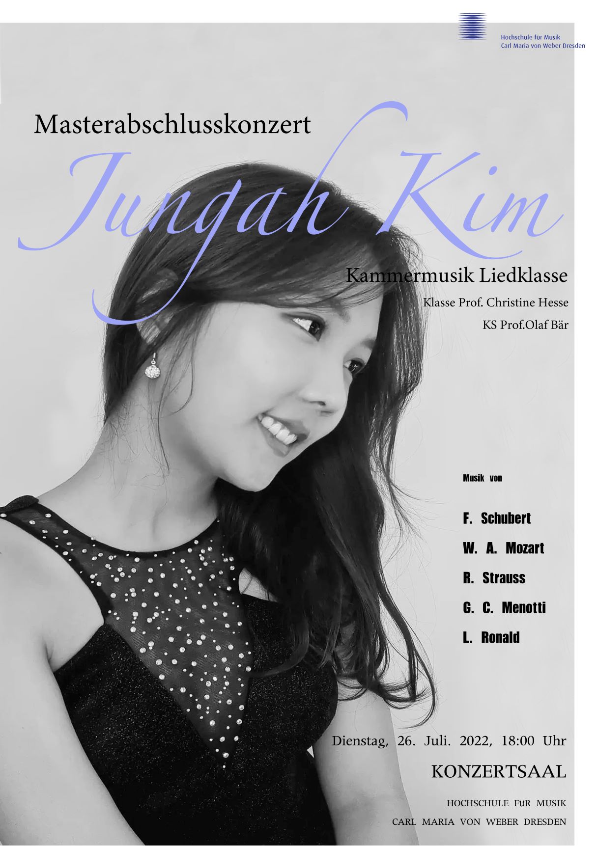 Abschluss Meisterklasse / Plakat: Jungah Kim Abschluss Meisterklasse / Plakat: Jungah Kim